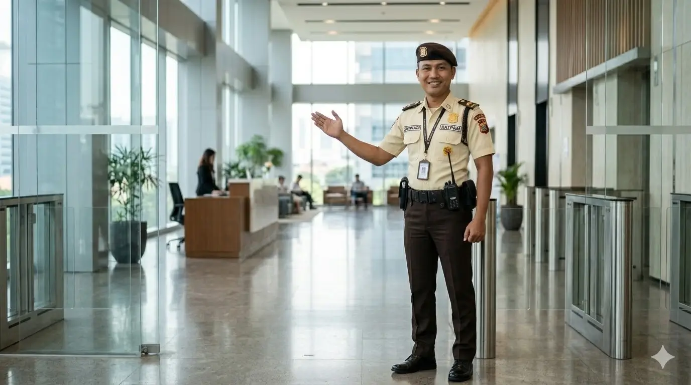 Personel Satpam Profesional GGP Siap Melayani dengan Ramah dan Tegas